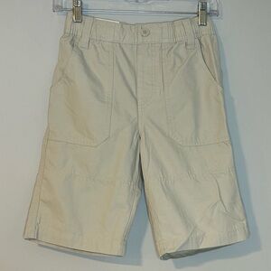 NWT GapKids Boys’ Khaki Utility Shorts Size Large (10–11 Yrs) Adjustable Waist